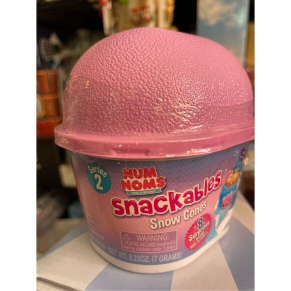 Num Noms Snackables SNOW CONES Series 2 Mystery Pack (Pink Lid) New Sealed - Picture 1 of 5